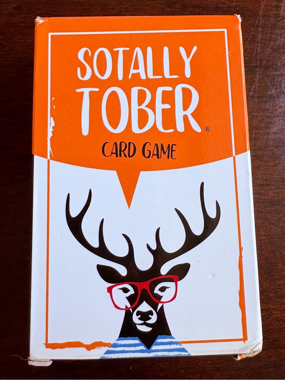Totally Sober card game — Orange Party Edition